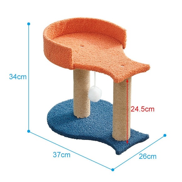 Kitten tree with free bed - Picture 1 of 6